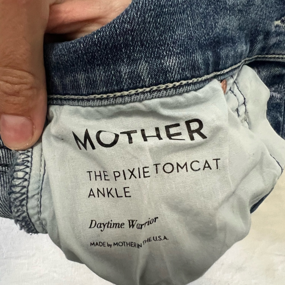 MOTHER pixie tomcat ankle denim jeans - Picture 4 of 6